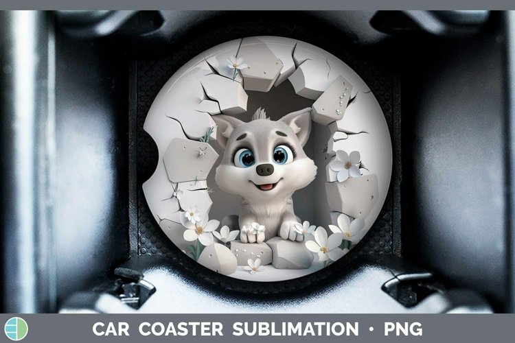 Gorgeous3D Hole in the Wall Car Coaster design.