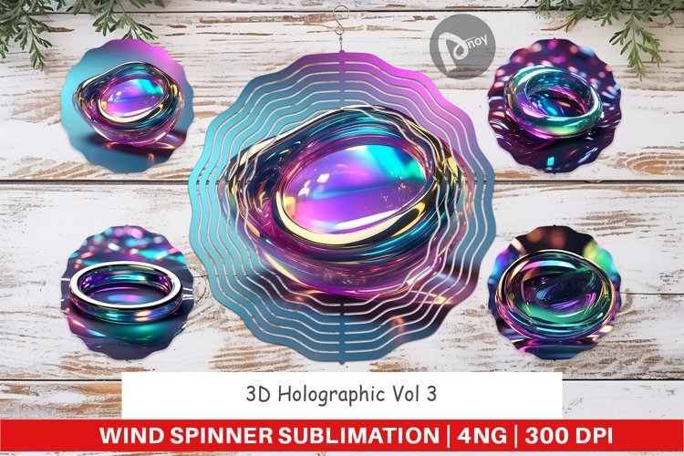 Wind Spinner 3D Holographic Shape