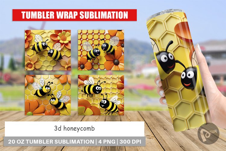 Tumbler Wrap 3D Honeycomb
