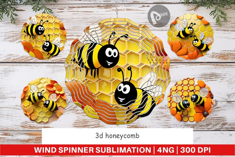 Wind Spinner 3D Honeycomb