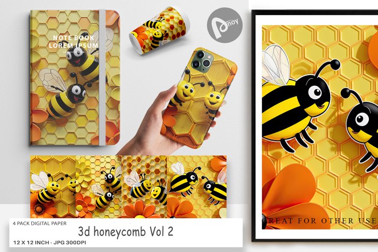 Digital Paper 3D Honeycomb