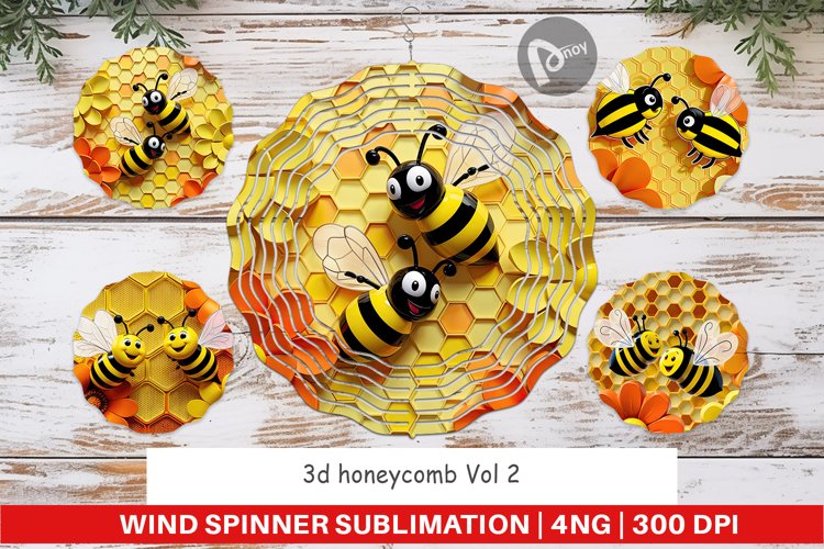 Wind Spinner 3D Honeycomb