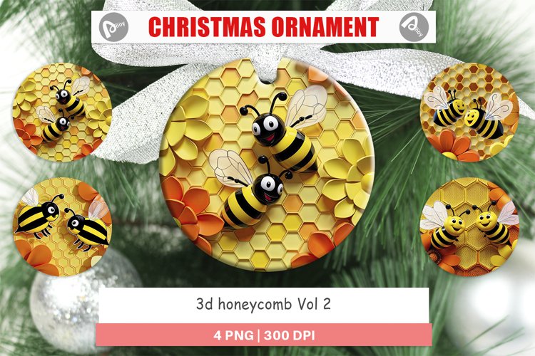 Christmas Ornaments 3D Honeycomb