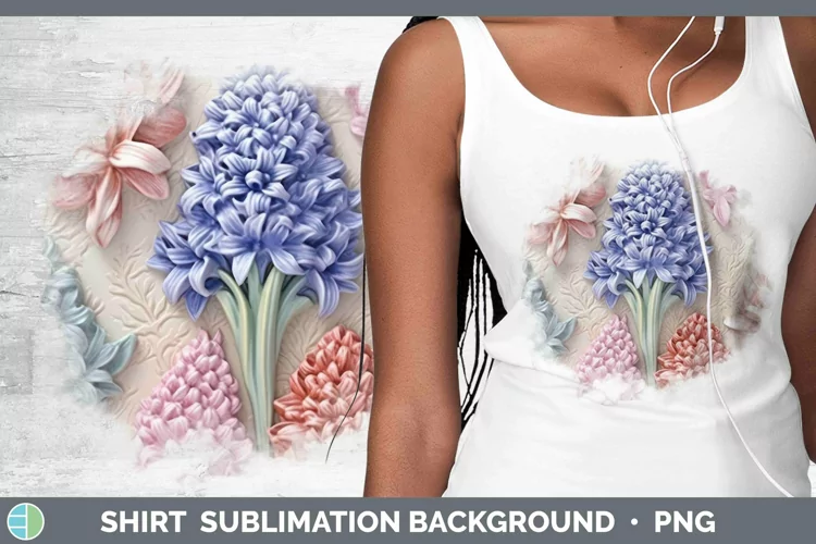 3D Hyacinth Shirt Sublimation Sublimation Background Designs