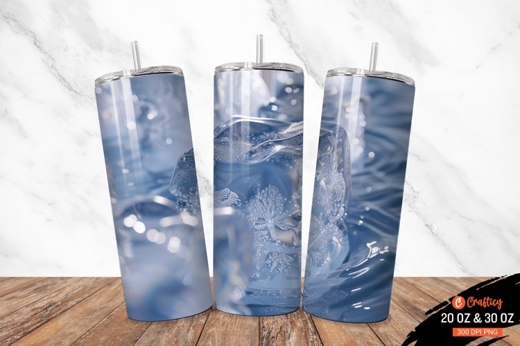 3D Ice Water Tumbler Wrap