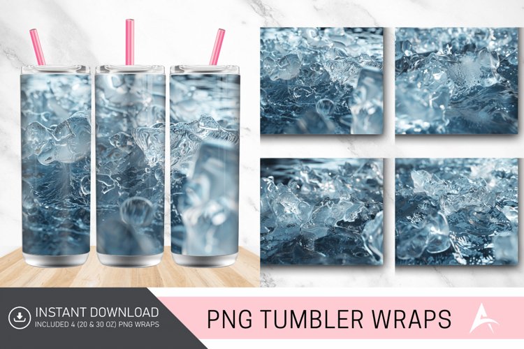 3D Ice Water Tumbler wrap