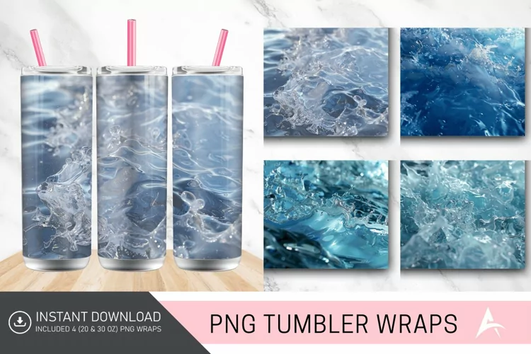 3D Ice Water Tumbler Wrap
