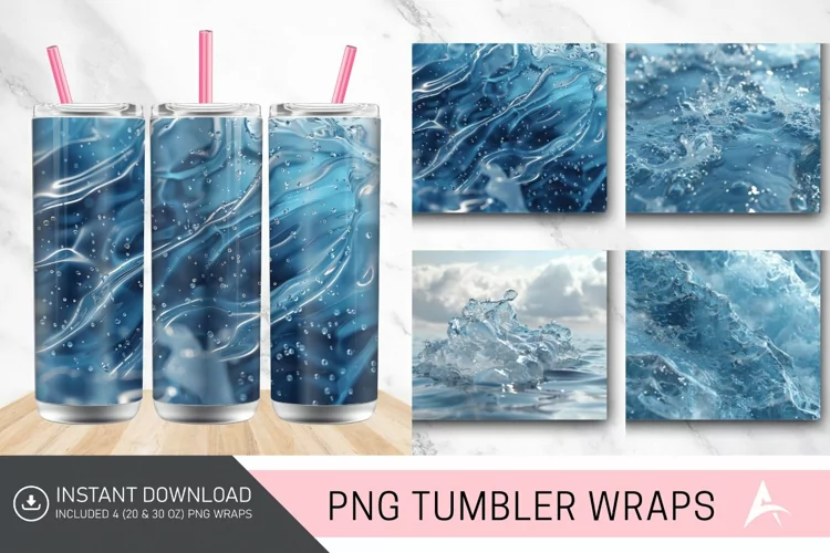 3D Ice Water Tumbler Wrap