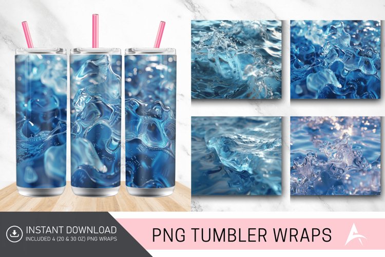 3D Ice Water Tumbler Wrap