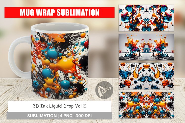 Mug Wrap 3D Ink Liquid