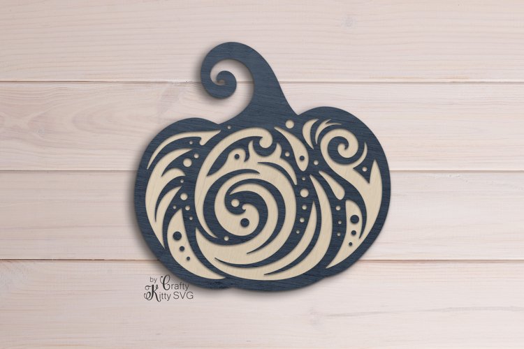 3D Pumpkin mandala SVG, 3D Pumpkin SVG, Layered Pumpkin SVG