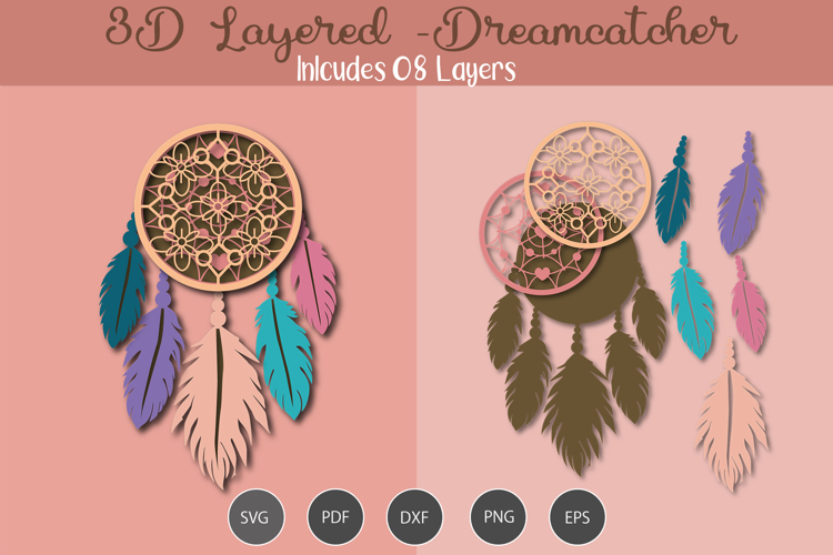 3D Layered Dreamcatcher