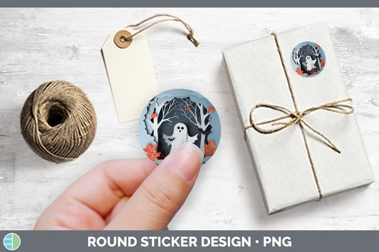 Gorgeous3D Layered Halloween Stickers design.