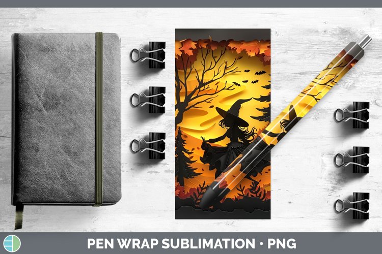 Gorgeous3D Layered Halloween Pen Wrap design.