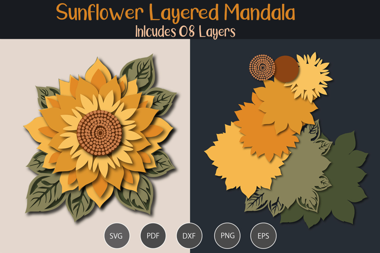 Sunflower Layered Mandala