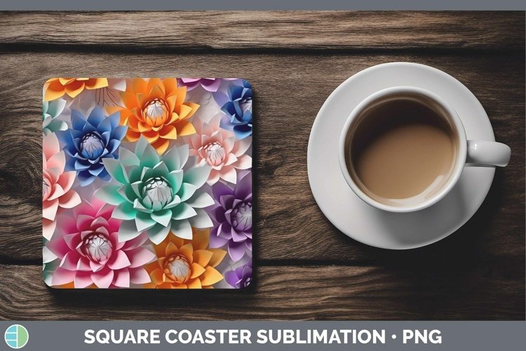 Gorgeous3D Square Coaster design.