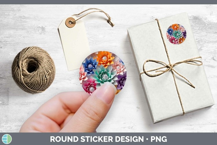 Gorgeous3D Stickers design.