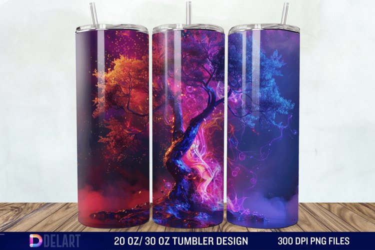 3D Magic Tree Tumbler Wrap example image 1