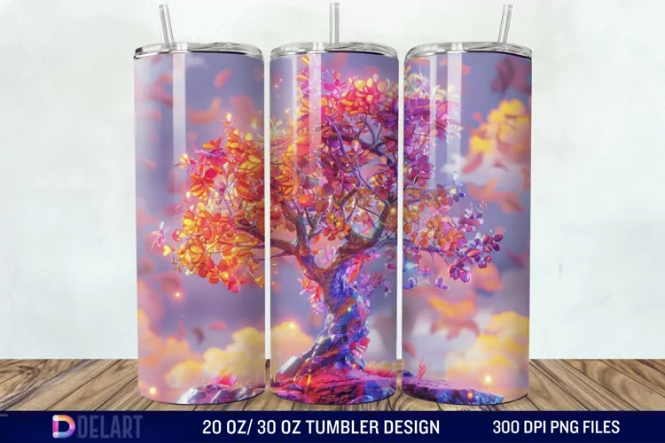 3D Magic Tree Tumbler Wrap