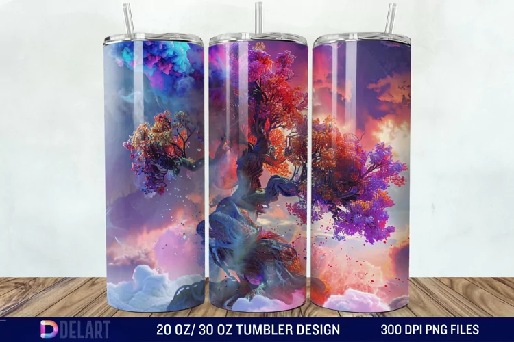 3D Magic Tree Tumbler Wrap