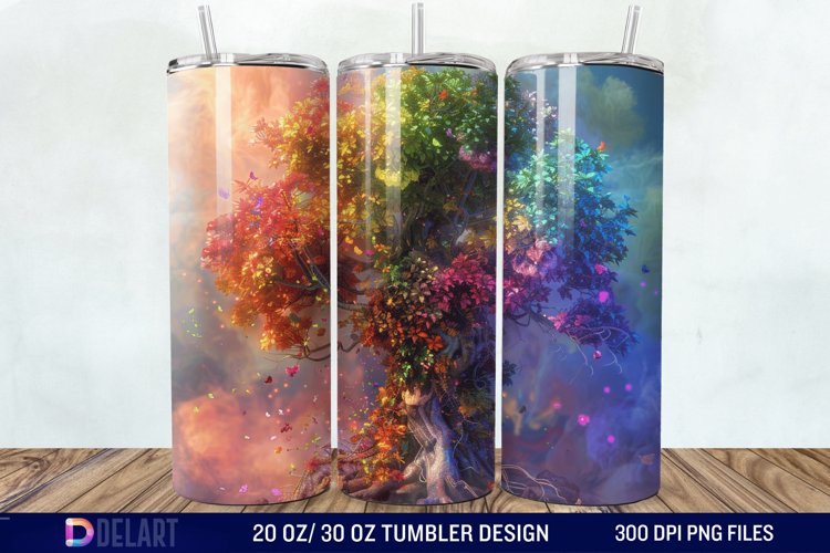 3D Magic Tree Tumbler Wrap example image 1