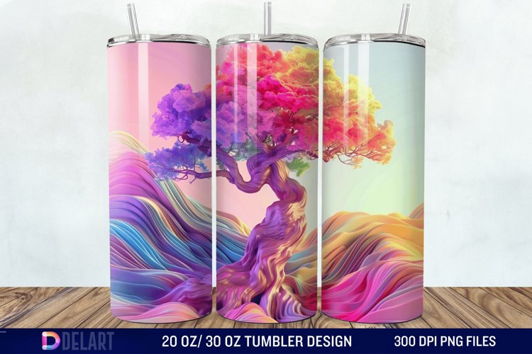 3D Magic Tree Tumbler Wrap example image 1