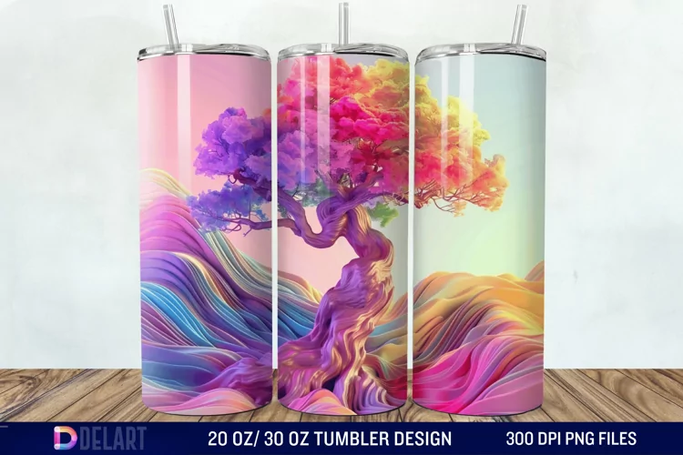 3D Magic Tree Tumbler Wrap
