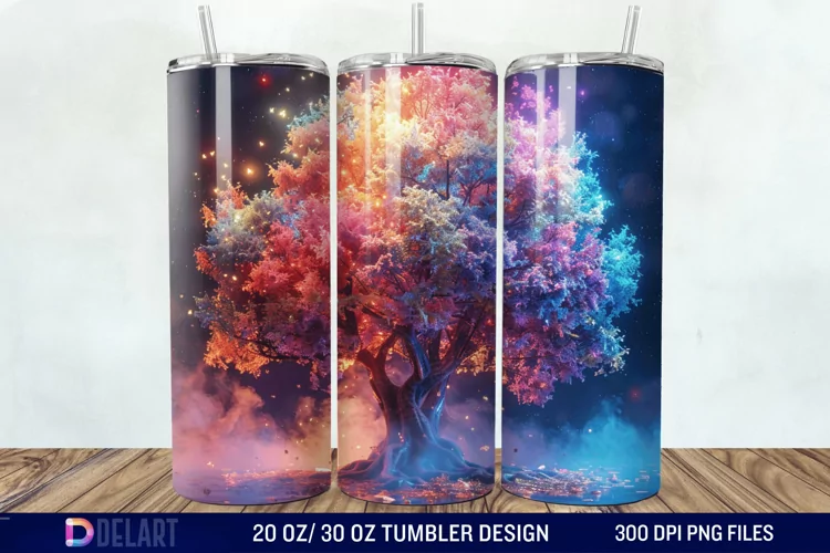 3D Magic Tree Tumbler Wrap