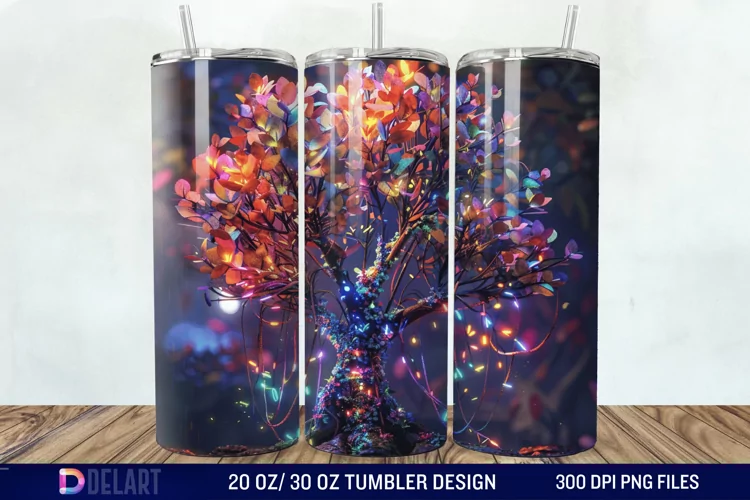 3D Magic Tree Tumbler Wrap