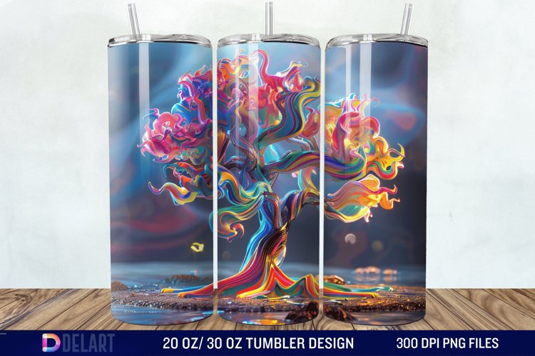 3D Magic Tree Tumbler Wrap example image 1