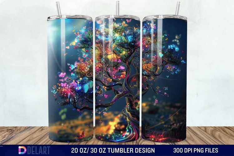 3D Magic Tree Tumbler Wrap example image 1