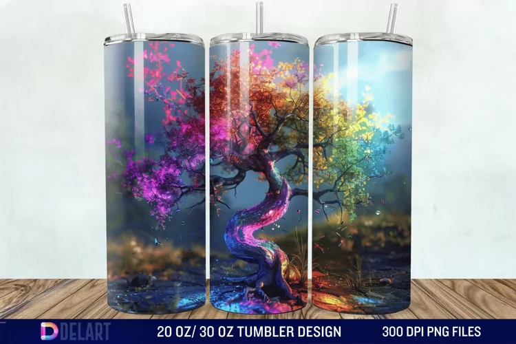 3D Magic Tree Tumbler Wrap