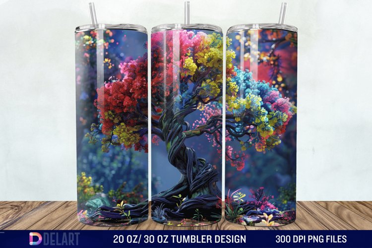 3D Magic Tree Tumbler Wrap example image 1