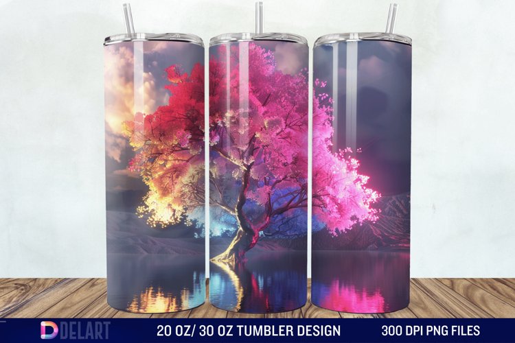 3D Magic Tree Tumbler Wrap example image 1