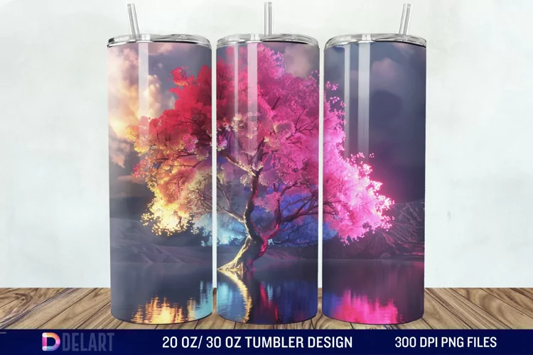 3D Magic Tree Tumbler Wrap