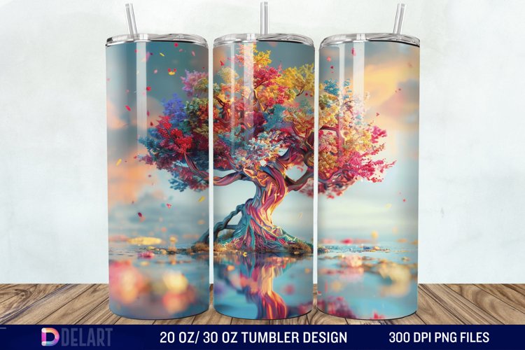 3D Magic Tree Tumbler Wrap example image 1