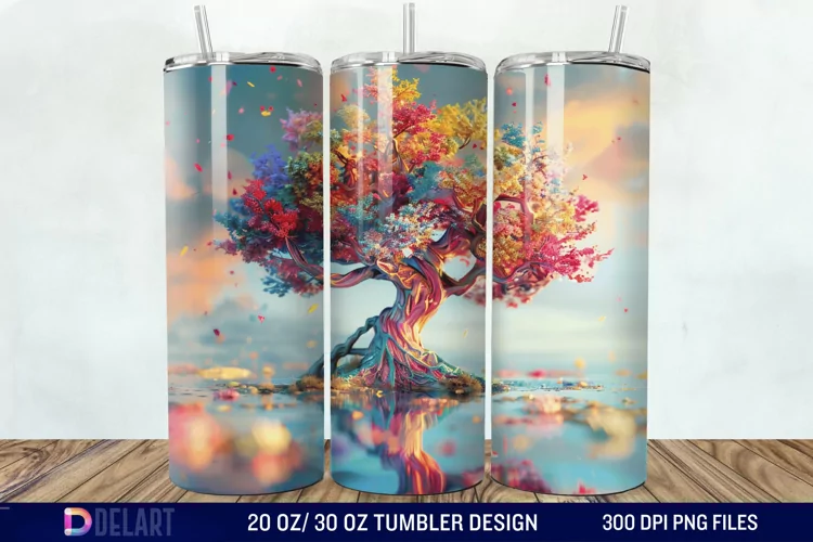 3D Magic Tree Tumbler Wrap