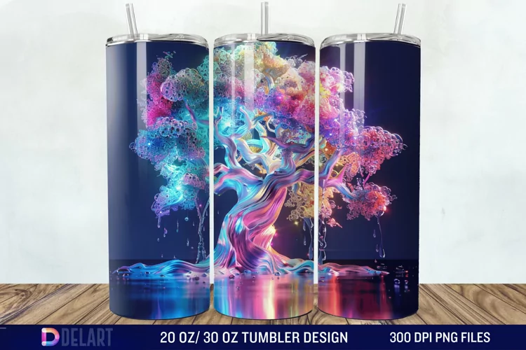 3D Magic Tree Tumbler Wrap