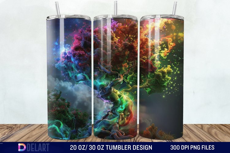 3D Magic Tree Tumbler Wrap example image 1