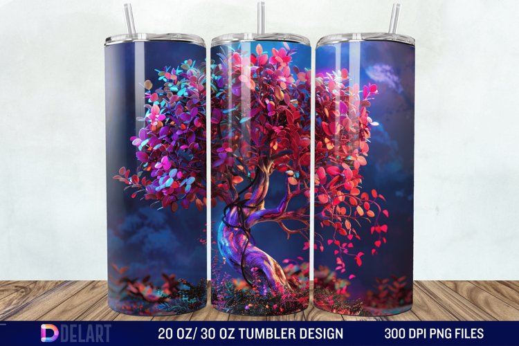 3D Magic Tree Tumbler Wrap example image 1