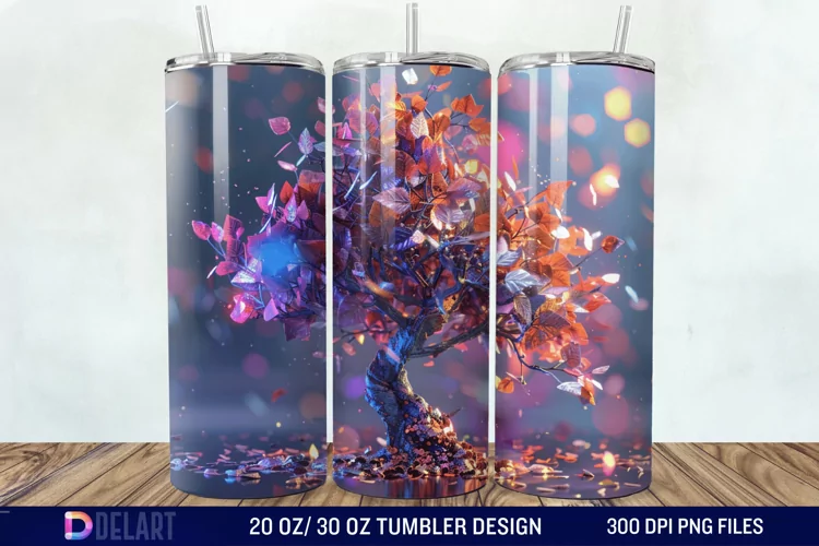 3D Magic Tree Tumbler Wrap