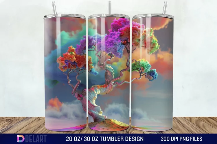 3D Magic Tree Tumbler Wrap