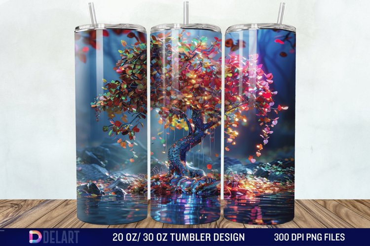 3D Magic Tree Tumbler Wrap example image 1