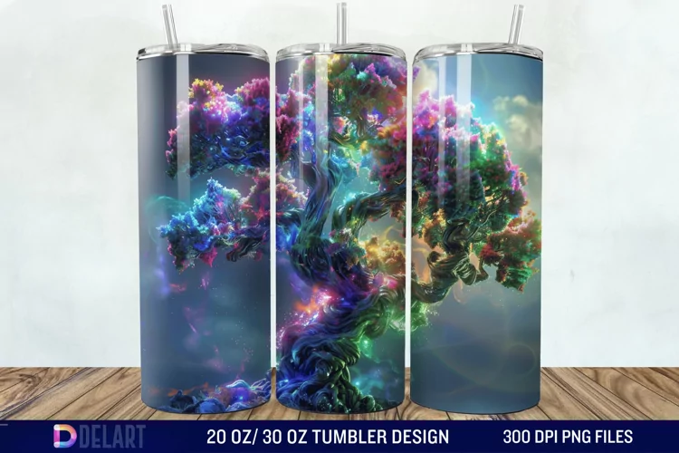 3D Magic Tree Tumbler Wrap