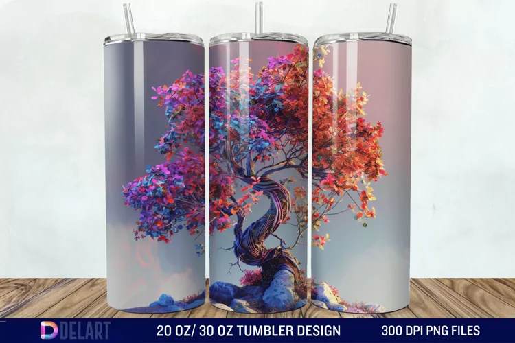 3D Magic Tree Tumbler Wrap