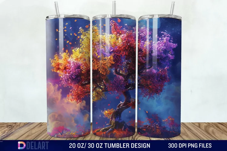 3D Magic Tree Tumbler Wrap