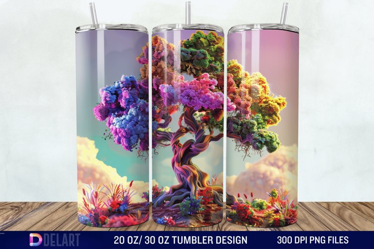 3D Magic Tree Tumbler Wrap example image 1