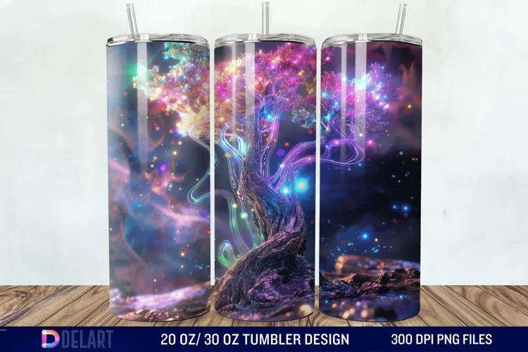 3D Magic Tree Tumbler Wrap