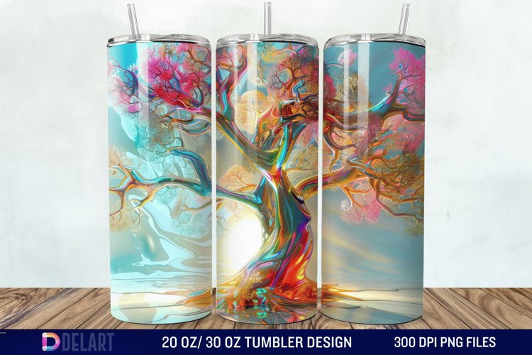 3D Magic Tree Tumbler Wrap example image 1