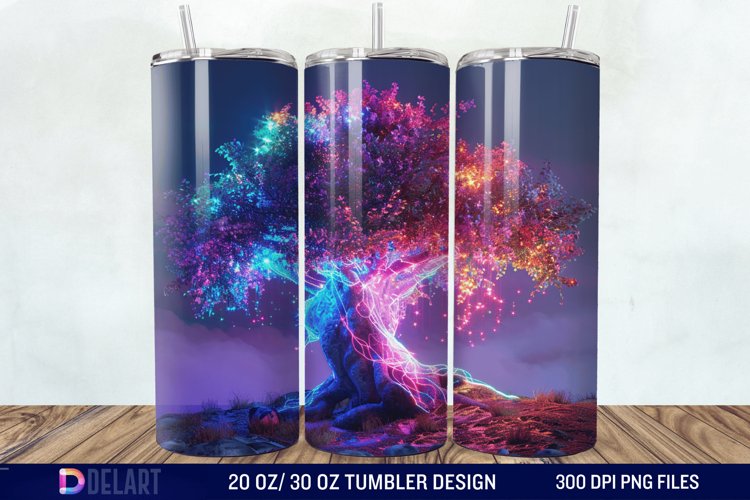 3D Magic Tree Tumbler Wrap example image 1